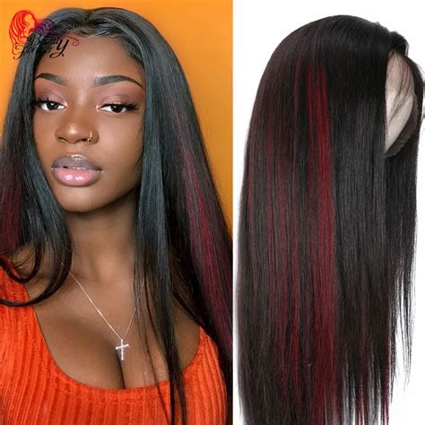 beautyforever ombre highlights hair 13x4 straight lace front wigs for sale 150 density