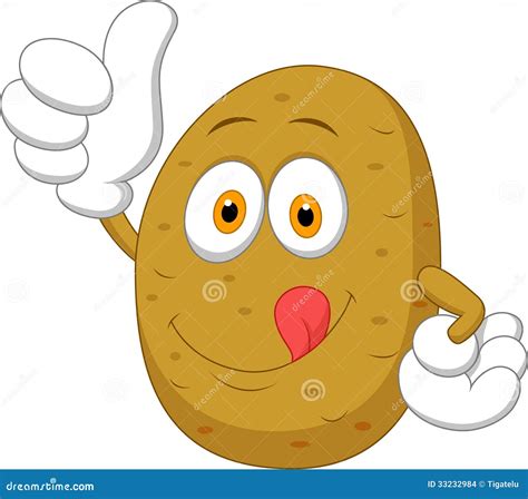 Cute Potato Character With Emotions Face Arms And Legs The Funny Or