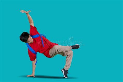 Boy Doing Freestyle Dance In The Studio Stock Photo Image Of Active