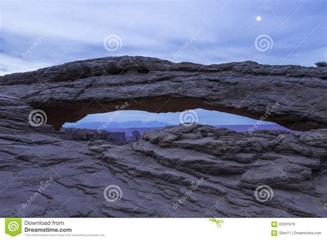 Mesa Arch In Canyonlands National Park Near Moab Utah Stock Photo