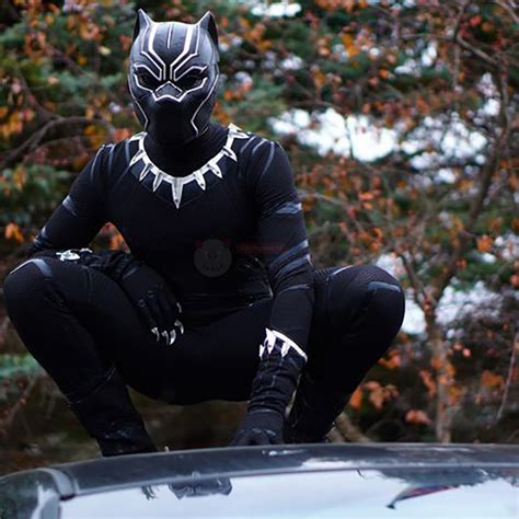 The Avengers Captain America Civil War Black Panther Cosplay Costume