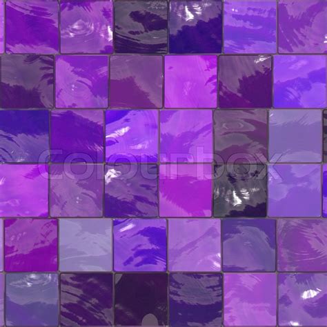 Purple Bathroom Mosaic Tiles Texture Stock Image Colourbox