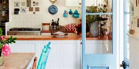 Decoración rústica en colores pastel para cocina pequeña. 17 cocinas rústicas con encanto - Cocinas de estilo rústico
