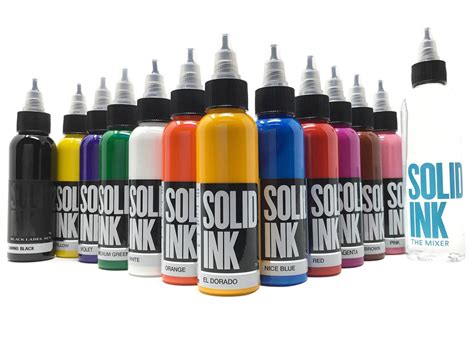 Solid Ink Solid Ink 12 Colors Spectrum Set Available In 1oz Or 2oz
