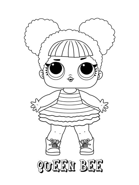 Lol Queen Bee Coloring Pages Halloweencoloringpages L