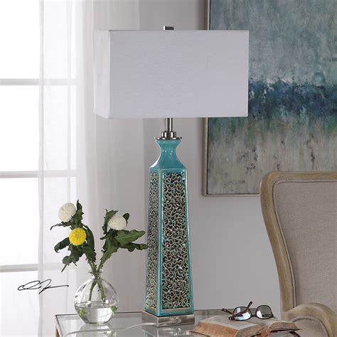 Camille Turquoise Table Lamp By Uttermost Fine Home Lamps