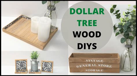 Dollar Tree Wood Diy Farmhouse Decor What Wood You Do Collab Youtube