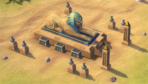 The egyptians have two exceptionally powerful unique components: Sphinx (Civ6) | Civilization Wiki | FANDOM powered by Wikia