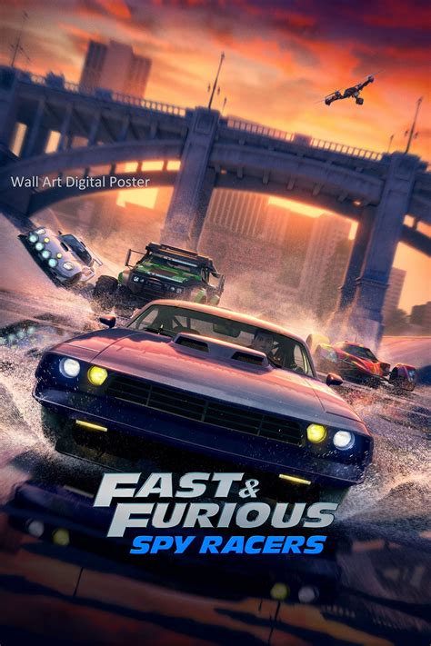 The Fast And Furious Video Game Poster Digital Downloadable Etsy