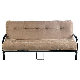 Tranquility is only moments away when you outfit your futon with this versatile, incredibly comfortable black futon pad. Black Futon Frame With Camel Futon Mattress at Big Lots ...