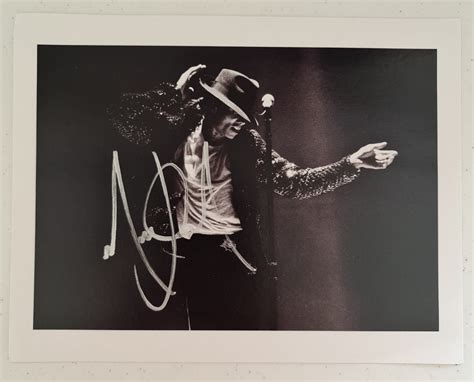 Michael Jackson Autographed 8x10 Photo COA MJ66698 Etsy