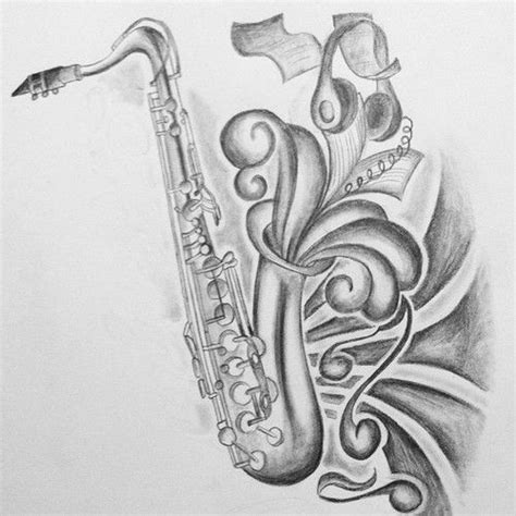 Saxaphone Drawing Saxophone Art Saxophone Tattoo Music Tattoos
