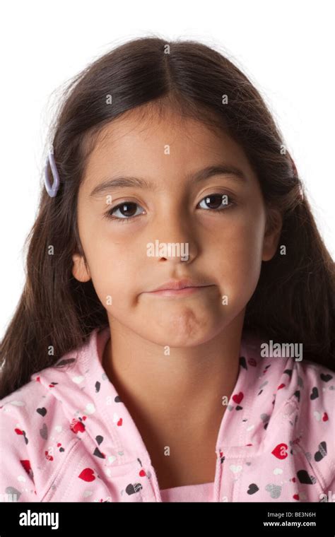 Portrait Of A Bored Little Girl Stock Photo Alamy