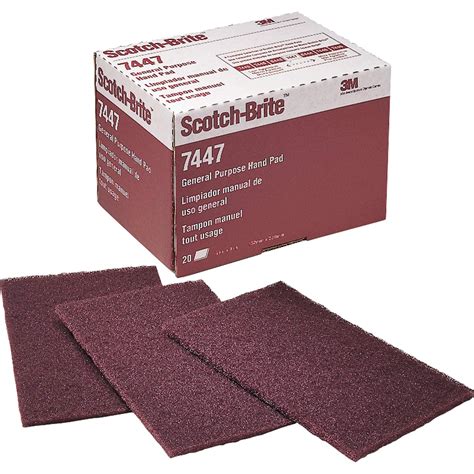 3m Scotch Brite 7447 Pro Almohadilla De Mano Para Uso General 20