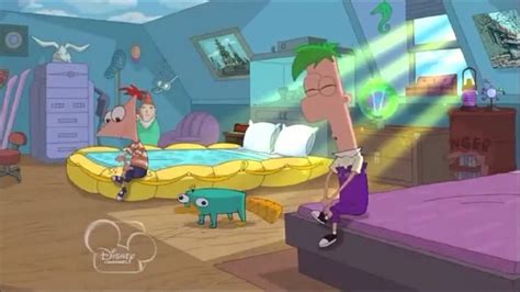 In commemoration, they create a giant shuttlecock and robotic replica figure of perry to play an improvised game of badminton. Phineas and Ferb Across the 2nd Dimension-Everything's ...
