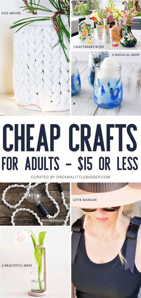 Cheap Crafts For Adults Less Than 15 In 2020 Cheap Crafts Budget