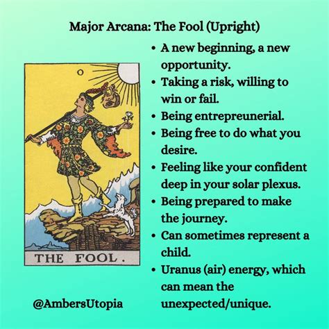 What Is The Fool Tarot Card Meaning Things Meaning