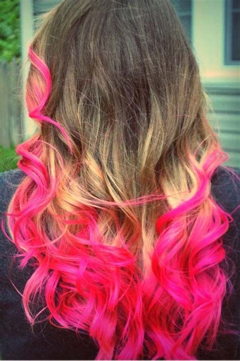 Pauly D Hairstyles Dip Dye Hair Pink Ombre Hair Hot Pink Hair