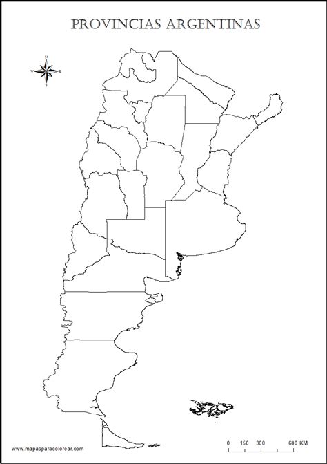 Mapas De Argentina Para Colorear