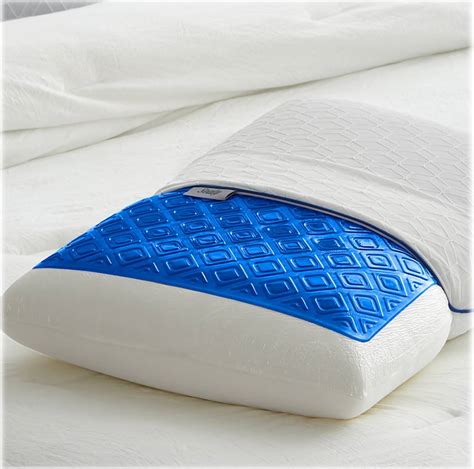 Sealy Chill Gel Memory Foam Bed Pillow Blue F01 00605 ST0 Best Buy
