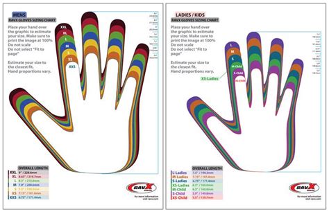A keeper's finger should not be option 2 : Risultati immagini per glove sizing chart pdf | Chart ...