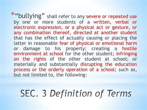 Anti Bullying Act 2013 And Do No 40 S 2012