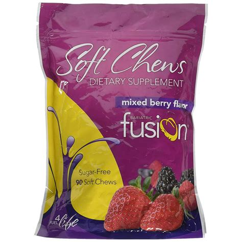 3 Pack Bariatric Fusion Multivitamin Soft Chews Mixed Berry 90 Chews