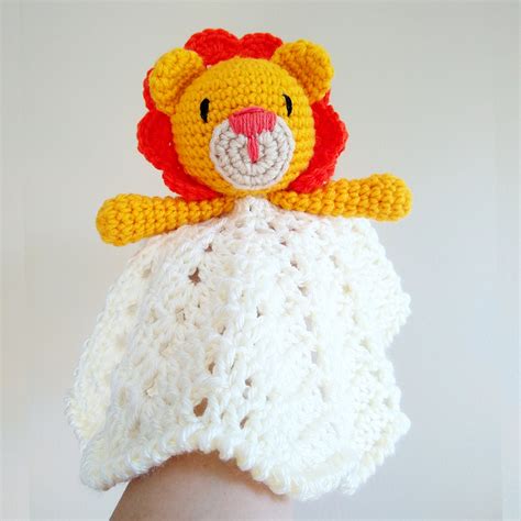 Baby Lion Lovey Amigurumi Lion Security Blanket Crochet Etsy