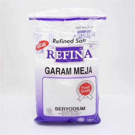 Jual Garam Meja Refina 500g Shopee Indonesia