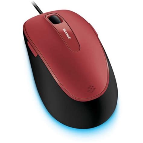Microsoft Comfort Mouse Optical Wired Computer Mouse 4500 With Blue