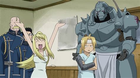 FMA Brotherhood Seperate Ways Screencaps Edward Elric And Winry Rockbell Image