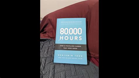 80,000 HOURS book report - YouTube