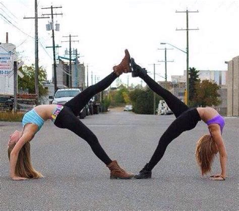 Sure, we get together in group classes in traditional philosophies of yoga, the relationships you have with other people, with your family, and with your community, are just as important as your. 2 person stunts | Gymnastics poses, Yoga challenge poses ...