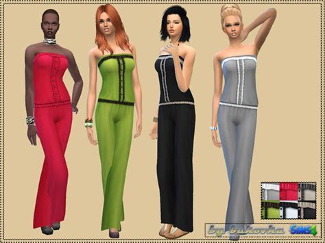 Jumpsuit With Ruffles By Bukovka At Tsr Sims 4 Updates