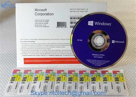 Software Activate Windows 10 Pro Oem 64 Bit Microsoft Windows 10 Pro