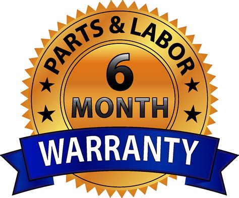 6 Months Parts And Labor Warranty Visual Products