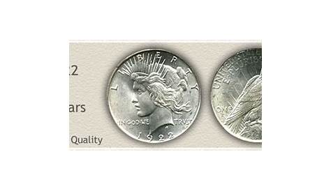 worth 1922 silver dollar value chart