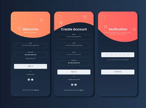 Sign In Sign Up Page App Ui By Md Hafizur Rahaman On Dribbble