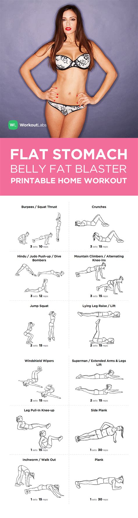 Flat Stomach Belly Fat Blaster At Home Workout For Men And Women