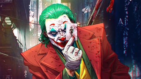 Comics Joker k Ultra HD Wallpaper by Richard Méril