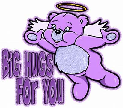 Hugs Bear Glitter Gifs Hug Graphics Sending
