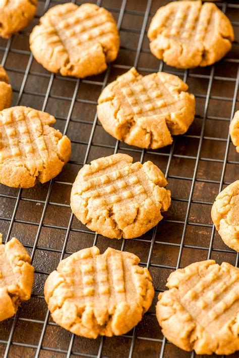 4 Ingredient Peanut Butter Cookies Homemade Hooplah