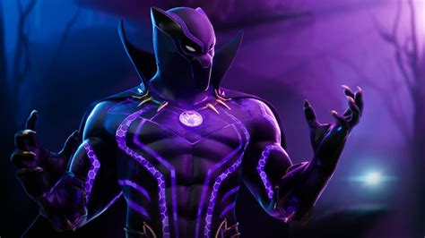 Black Panther 4k Wallpaper Fortnite Skin 2020 Games Neon Games 4045