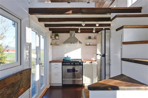 Custom Mobile Tiny House With Large Kitchen And Two Lofts Idesignarch