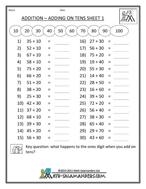 7th Grade Math Sheet
