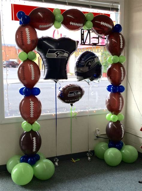8 Best Sports Themed Balloons Images On Pinterest Balloon Decorations