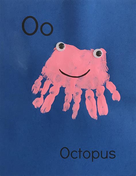 O Is For Octopus Handprint A Joy Filled Journey
