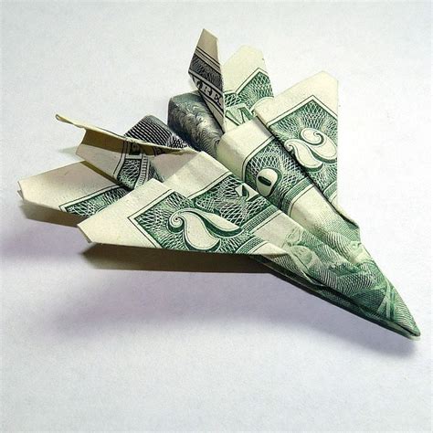 Dollar Origami Two Dollar Jet Fighter F 18 Hornet By Beanytink