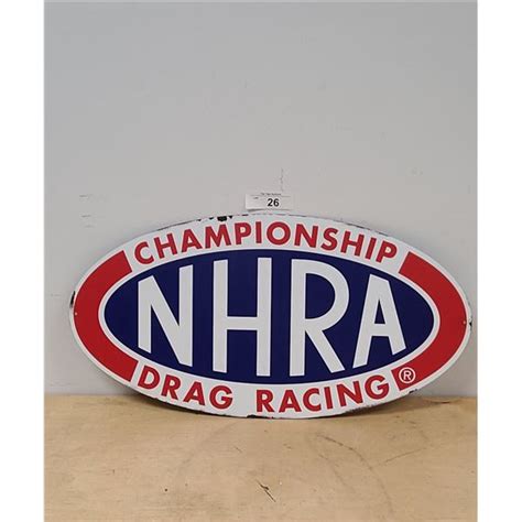 New Nhra Drag Racing Metal Sign Reproduction
