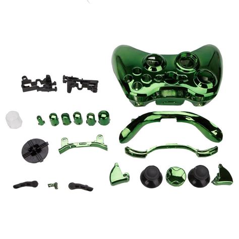 Green Full Controller Shell Case Housing For Microsoft Xbox 360